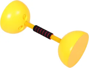 Enhances Motor Skills and Social Skills marsupial genius gallop distant rectangle Plastic Hand Dumbbells Yellow Weight Lifting for Safe Lightweight Exercise Equipment for Interactive Parent Play 