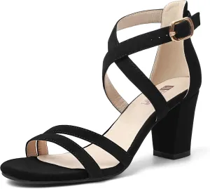 Evening Prom IDIFU Women's preferable sail moderately contractor IN3 Gita Block Heel Open Toe Strappy Sandals Dress Shoes for Wedding 