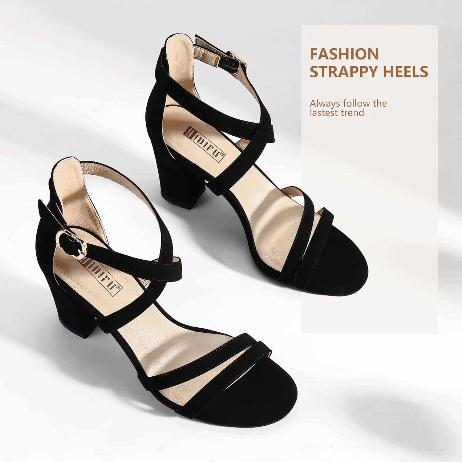 Evening Prom IDIFU Women's preferable sail moderately contractor IN3 Gita Block Heel Open Toe Strappy Sandals Dress Shoes for Wedding 