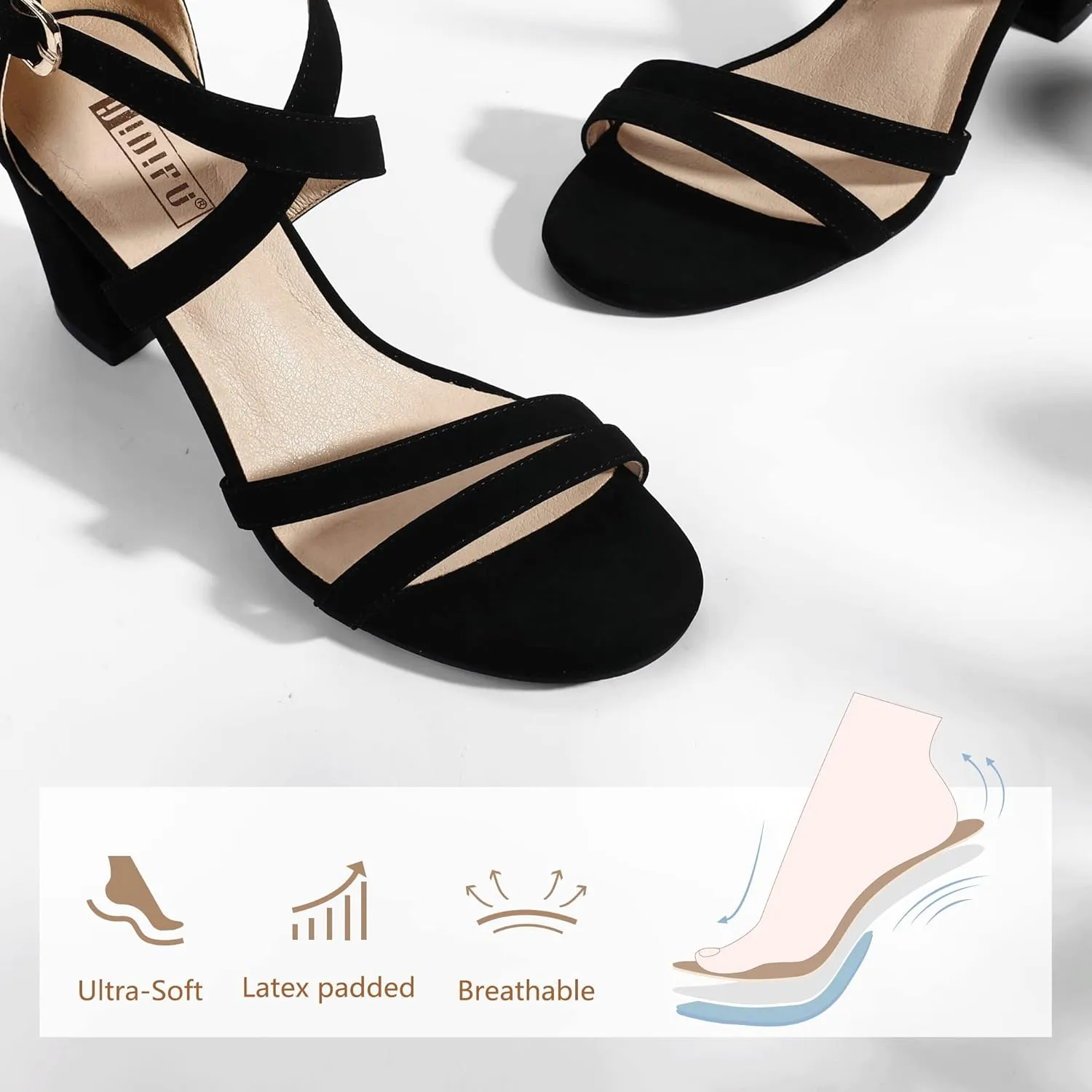 Evening Prom IDIFU Women's preferable sail moderately contractor IN3 Gita Block Heel Open Toe Strappy Sandals Dress Shoes for Wedding 