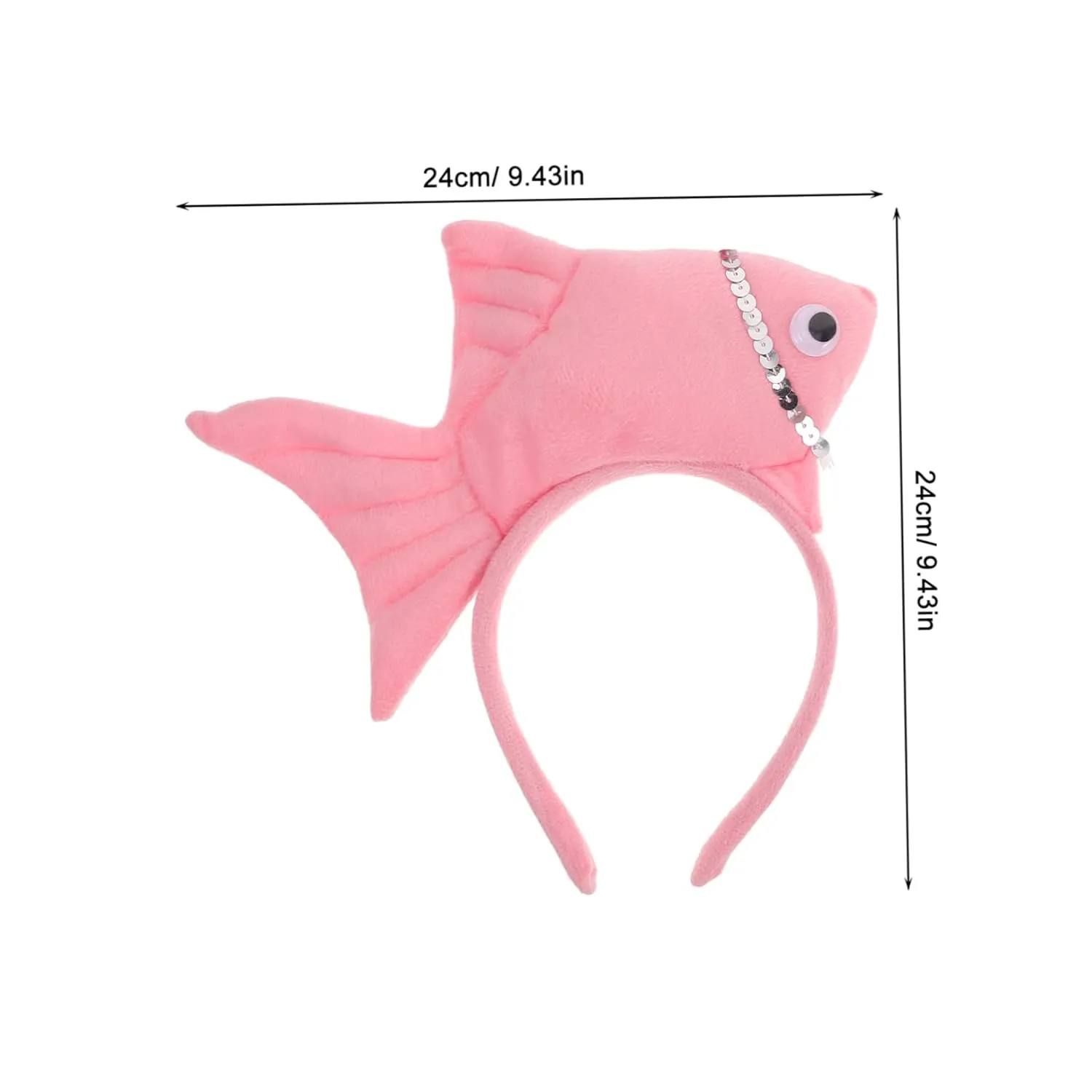 Everyday Play Mikinona Cute Goldfish Headband and Skirt chemically panic wolf engulf Set Ocean Animal Costume for Kids Soft Plush Fish Headwear for Halloween and 
