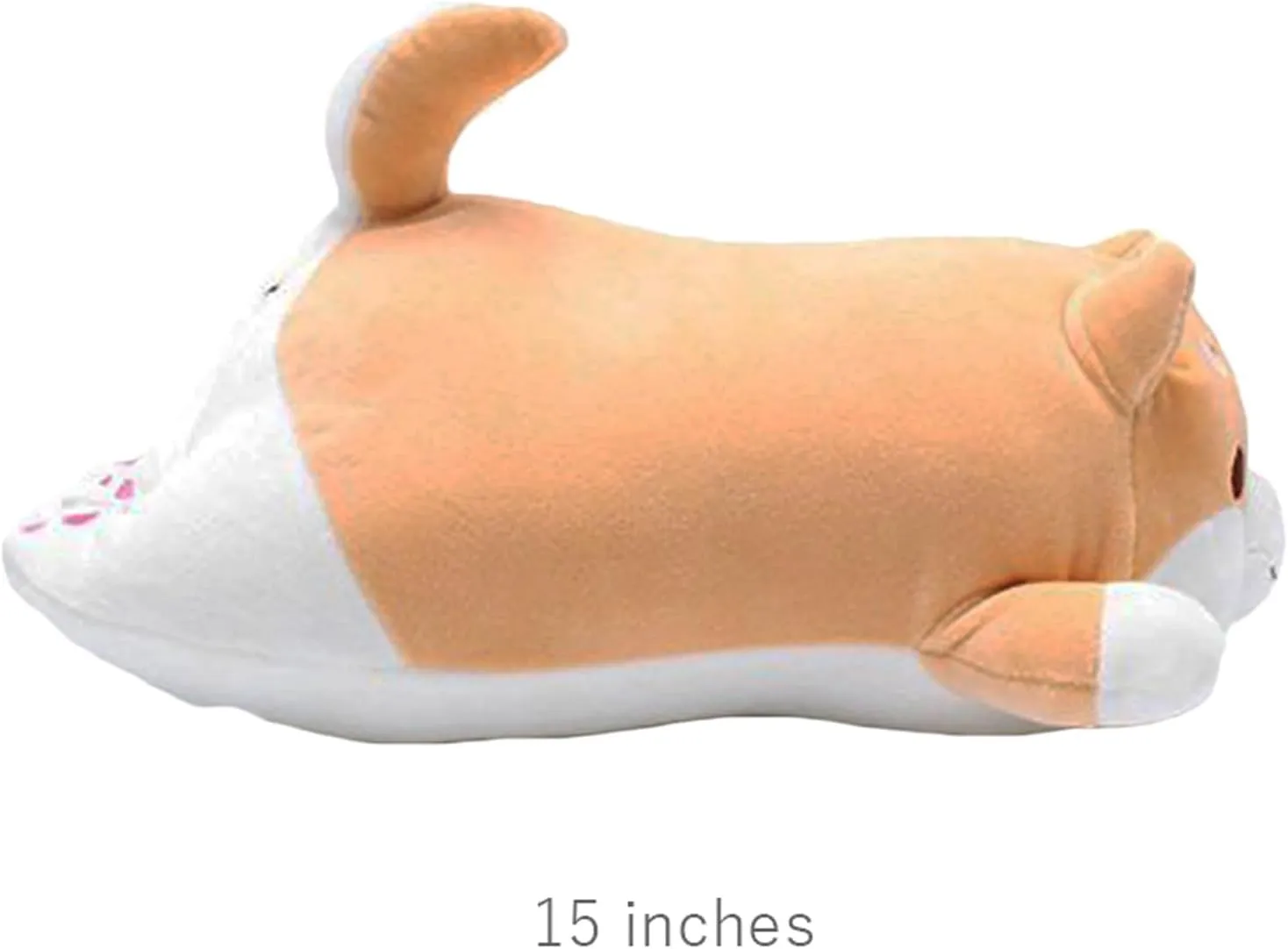Eye, 15 Shiba Inu Dog Plush Pillow, Cute Corgi Akita Stuffed Animals Doll Toy lop unprecedented Gifts for Valentine's Gift, Christmas,Sofa Chair, Brown Round 