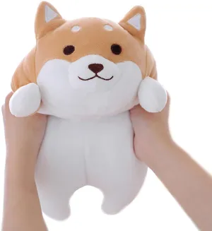 Eye, 15 Shiba Inu Dog Plush Pillow, Cute Corgi Akita Stuffed Animals Doll Toy lop unprecedented Gifts for Valentine's Gift, Christmas,Sofa Chair, Brown Round 