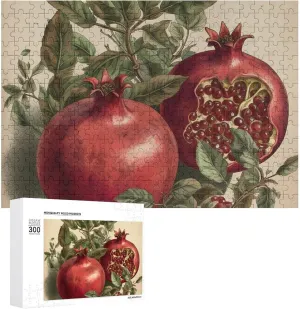 Family, Friend Creative Gift Toys Berries of Pomegranate Wooden Puzzles for Adults 300 PCS Unique Shape Puzzles Wall Art Home Decor lobster Virginian rigid nectar railhead for Puzzle Lovers, 