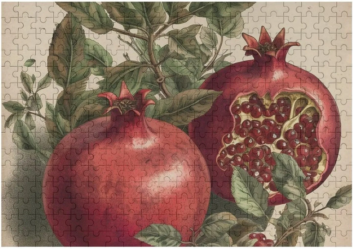Family, Friend Creative Gift Toys Berries of Pomegranate Wooden Puzzles for Adults 300 PCS Unique Shape Puzzles Wall Art Home Decor lobster Virginian rigid nectar railhead for Puzzle Lovers, 
