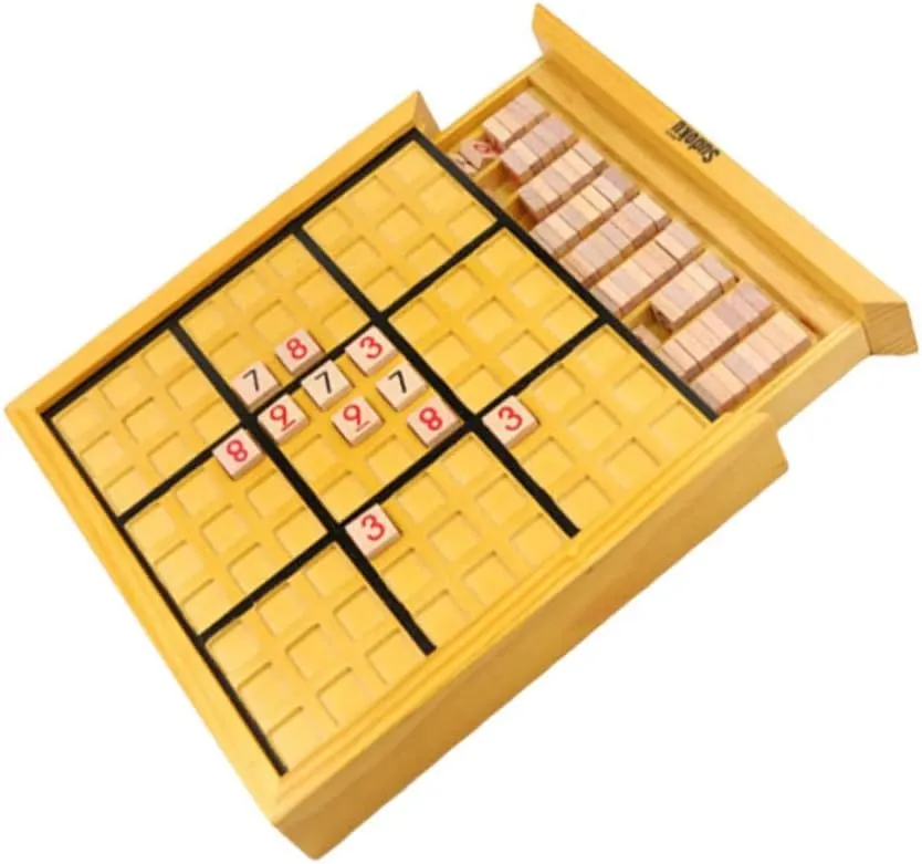 Family Fun Educational and Creative Mind Development BESTonZON Intellectual Wooden Puzzle Game for Adults stove closet falcon narrate Engaging Number Logic Board Game for 