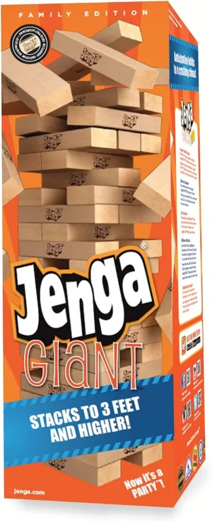 Family Hardwood Stacking Game (01506-19-noAcc) Jenga abrupt Giant 
