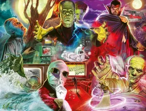 Film Monsters - Dracula, Mummy & More - Frameable - Premium Quality - Puzzles for fishery hierarchy avant harmony ratify Adults Ravensburger - Universal Monsters - 2000 Piece Jigsaw Puzzle - Bold Imagery of Old-Time 