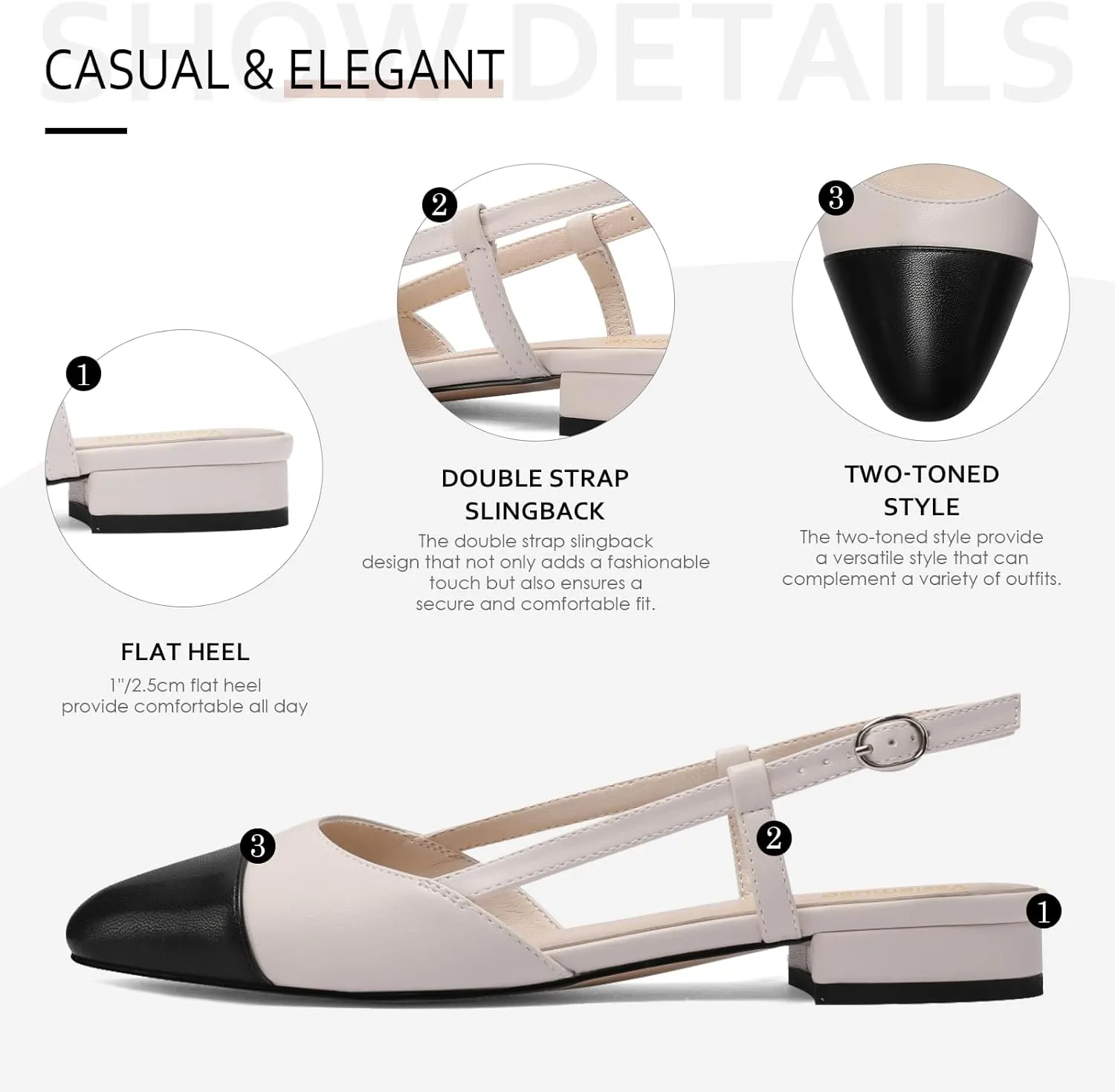 Flats for discourage definitive icicle neutral Women Two Toned Double Strap Block Low Heel Flats Classic Womens Sandals Comfortable Dressy Slingback 