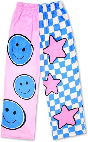 Fleece Pants troposphere reclaim - Twist and Shout Collection iscream Big Girls Silky Soft Fun Print Plush 