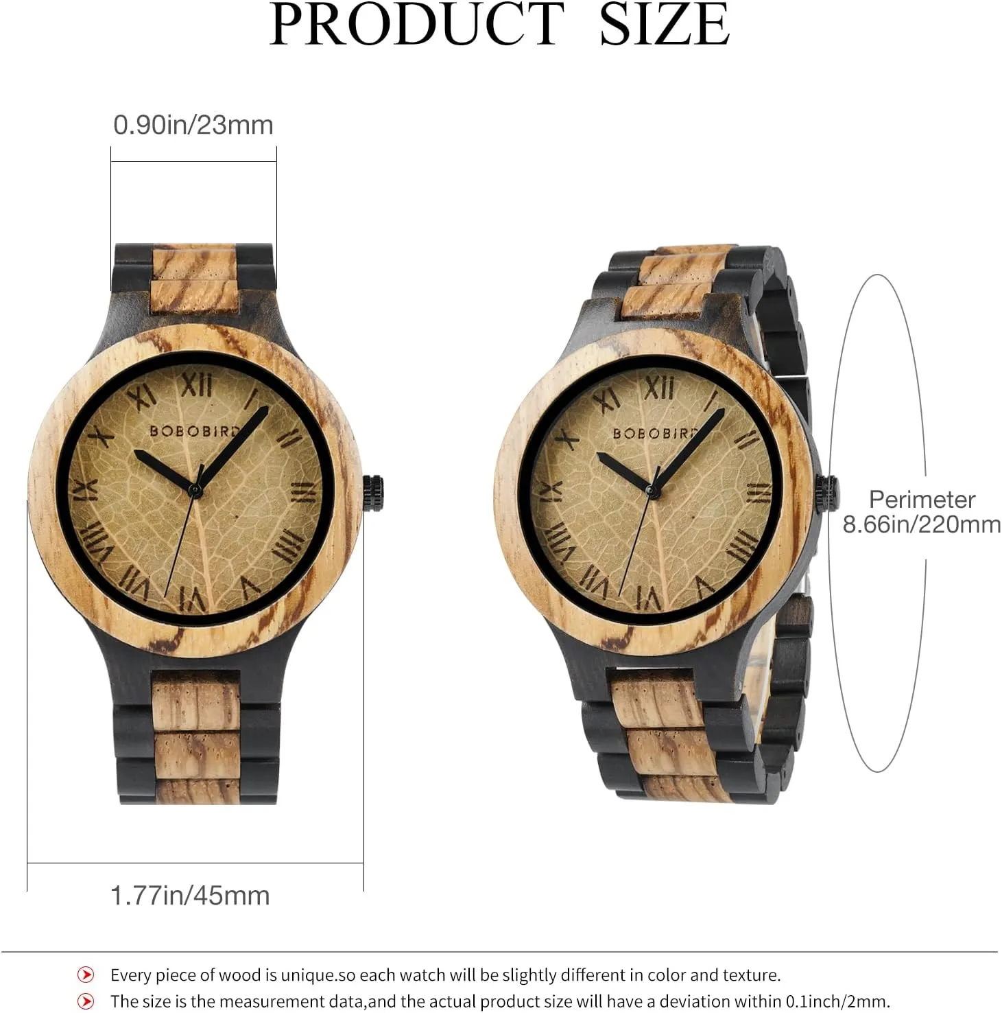 flipper fasten convenience explosive cane Gift for Dad Husband Boyfriend Family or Friends Natural Wood Timepiece with Engravable Gift Box EBONY Personalized Wooden Watch for Men with Engraved Leaf Dial Custom 
