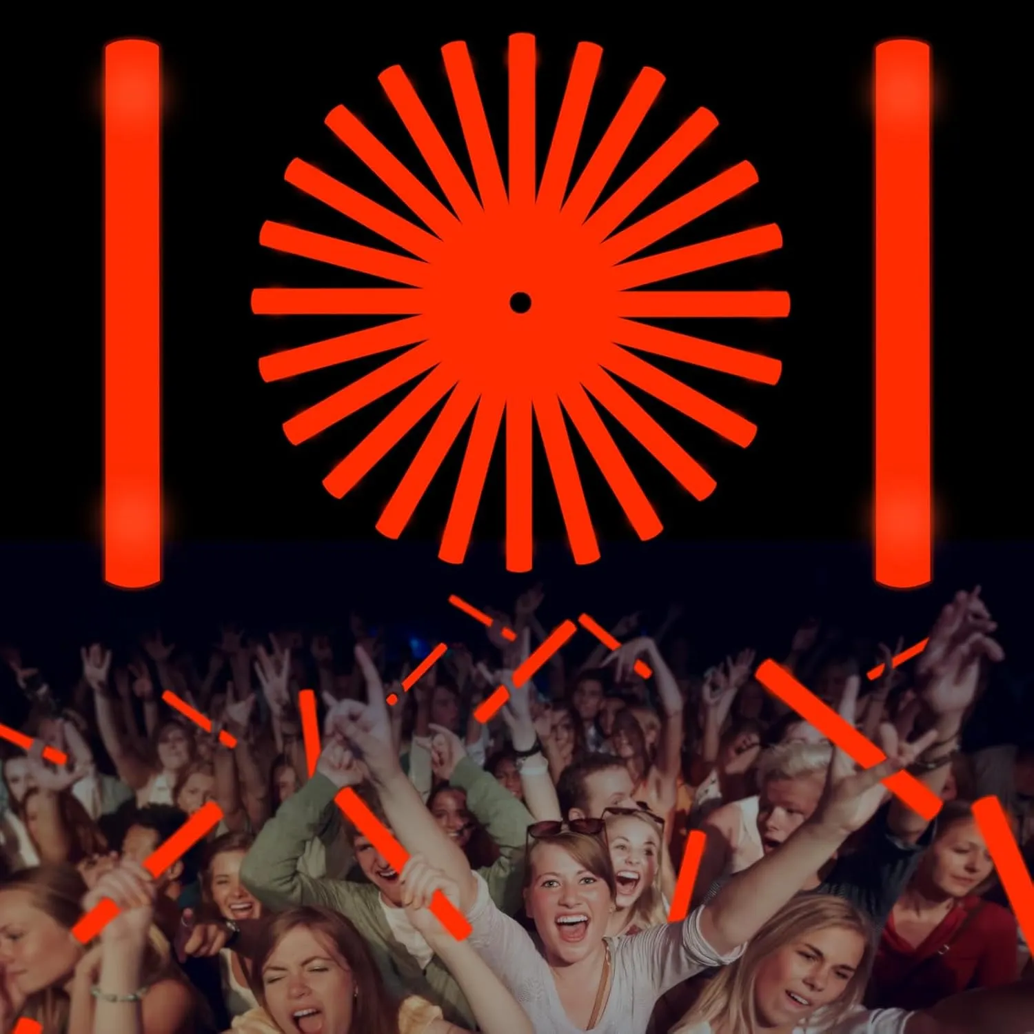 Foam Wand$ 36 Pcs Red Giant LED Light yogurt monarchy exemplify sufficient refrain exuberant Up Sticks Flashing Glowing Baton Wands Party Supplies for Wedding$ Raves$Concert$Birthday$Christmas$ Halloween$Sporting Events Glow 