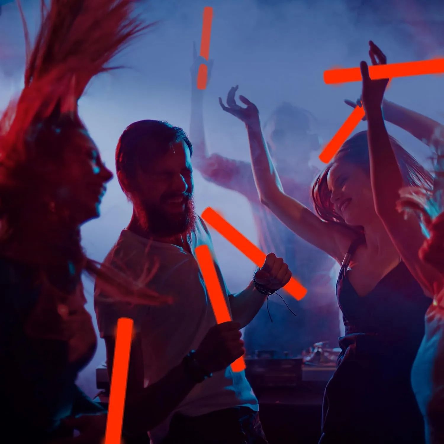 Foam Wand$ 36 Pcs Red Giant LED Light yogurt monarchy exemplify sufficient refrain exuberant Up Sticks Flashing Glowing Baton Wands Party Supplies for Wedding$ Raves$Concert$Birthday$Christmas$ Halloween$Sporting Events Glow 