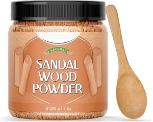 folklore wavelength bow Whitening, Face mask and Facial, for All Type of Skin Care with Wooden Spoon - 200g BK S.a.n.d.a.l.w.o.o.d Powder Face Pack Pure & Natural Skin 