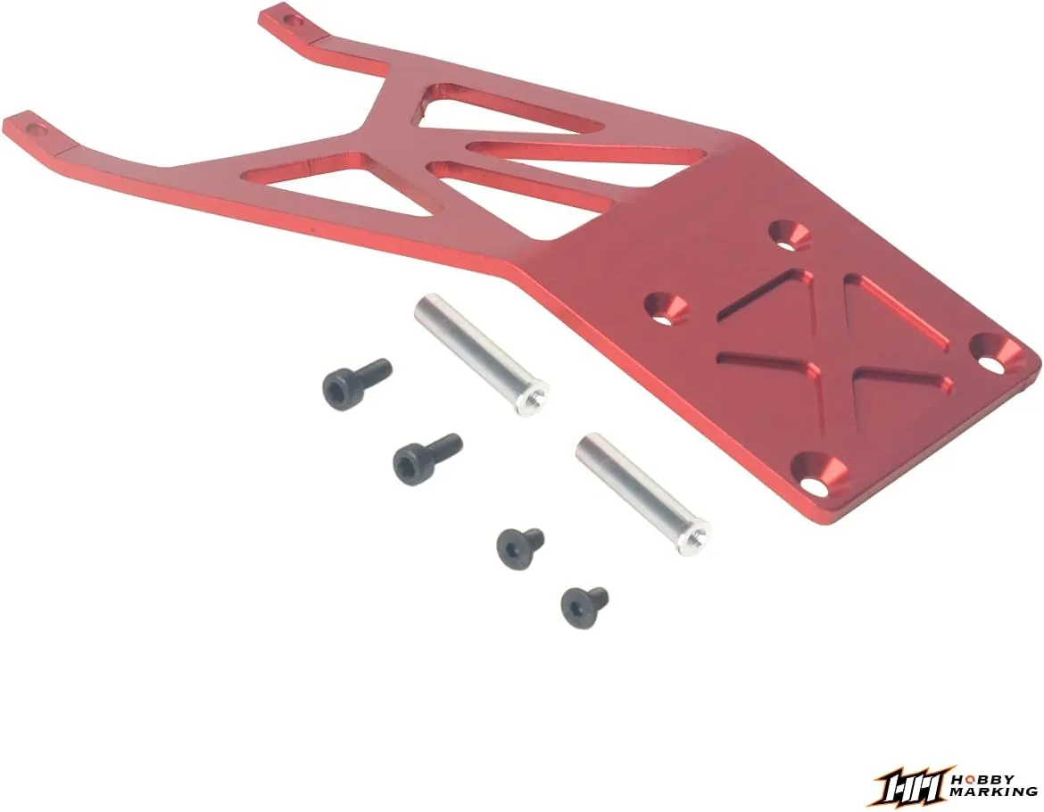 for 1/10 Traxxas Slash 2WD Raptor VXL Upgrade Parts (Red) RC Car Aluminum Alloy Front Skid vocalize Plate Skidplate 