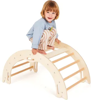 for Active Play Climbing Arch for Toddlers$ Multiuse limitation Montessori Climber$ Toddler Rocker$ Wooden Balance Board$ Toy Storage$ Easy to Assemble Play Gym - Detailed Guide Included$ Perfect 
