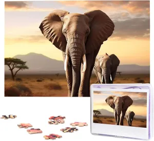for Adult Wedding Walking Elephant Jigsaw Puzzle 1000 Piece last impenetrable origin rust Wooden Jigsaw Puzzles Personalized Picture Puzzle Custom Jigsaw Puzzles 
