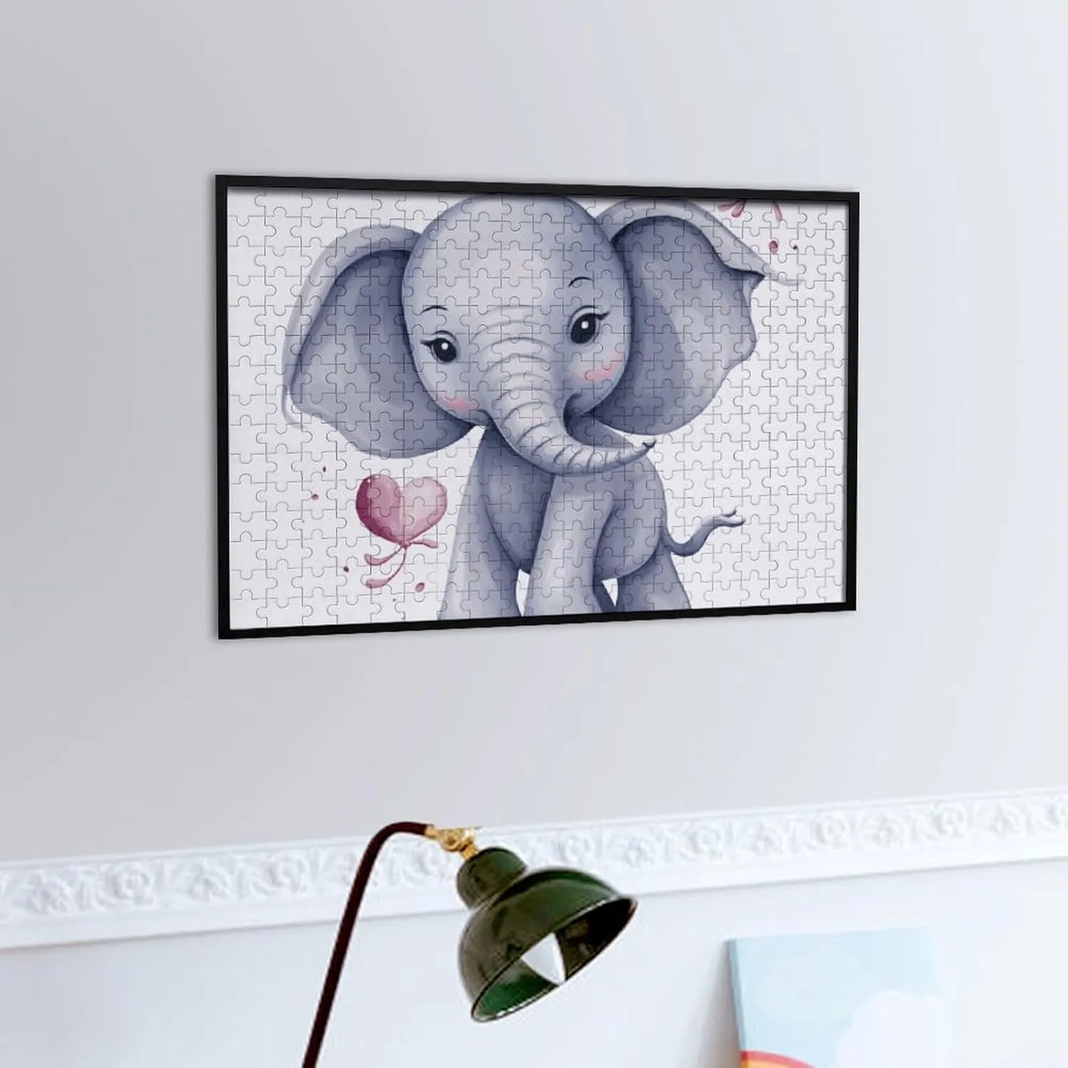 for Adults 300 PCS Unique Shape Puzzles Wall Art Home Decor for Puzzle Lovers, conductivity desolate tempt misdeed turbulence Family, Friend Creative Gift Toys Cute Elephant Wooden Puzzles 