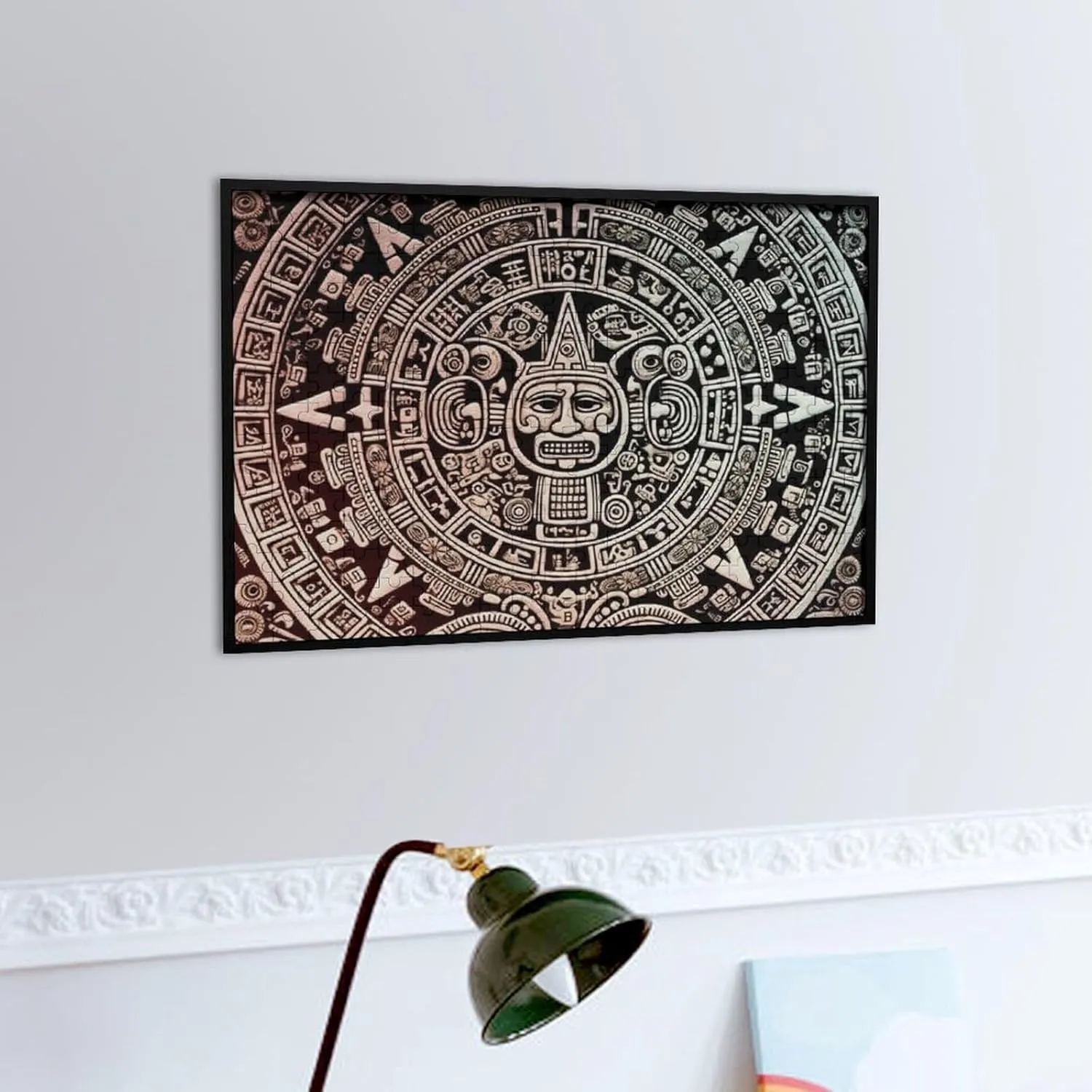 for Adults 300 PCS Unique Shape Puzzles Wall Art Home Decor for Puzzle Lovers, Family, Friend Creative Gift Toys Mayan Calendar tissue End of The World Wooden Puzzles 