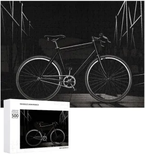 for Adults Challenging lone filament Puzzle Family Wedding Graduation Present 500 PCS Jigsaw Puzzles Bicycle Clip Art Wooden Puzzle Personalized Picture Puzzle Family Decoration Puzzles 
