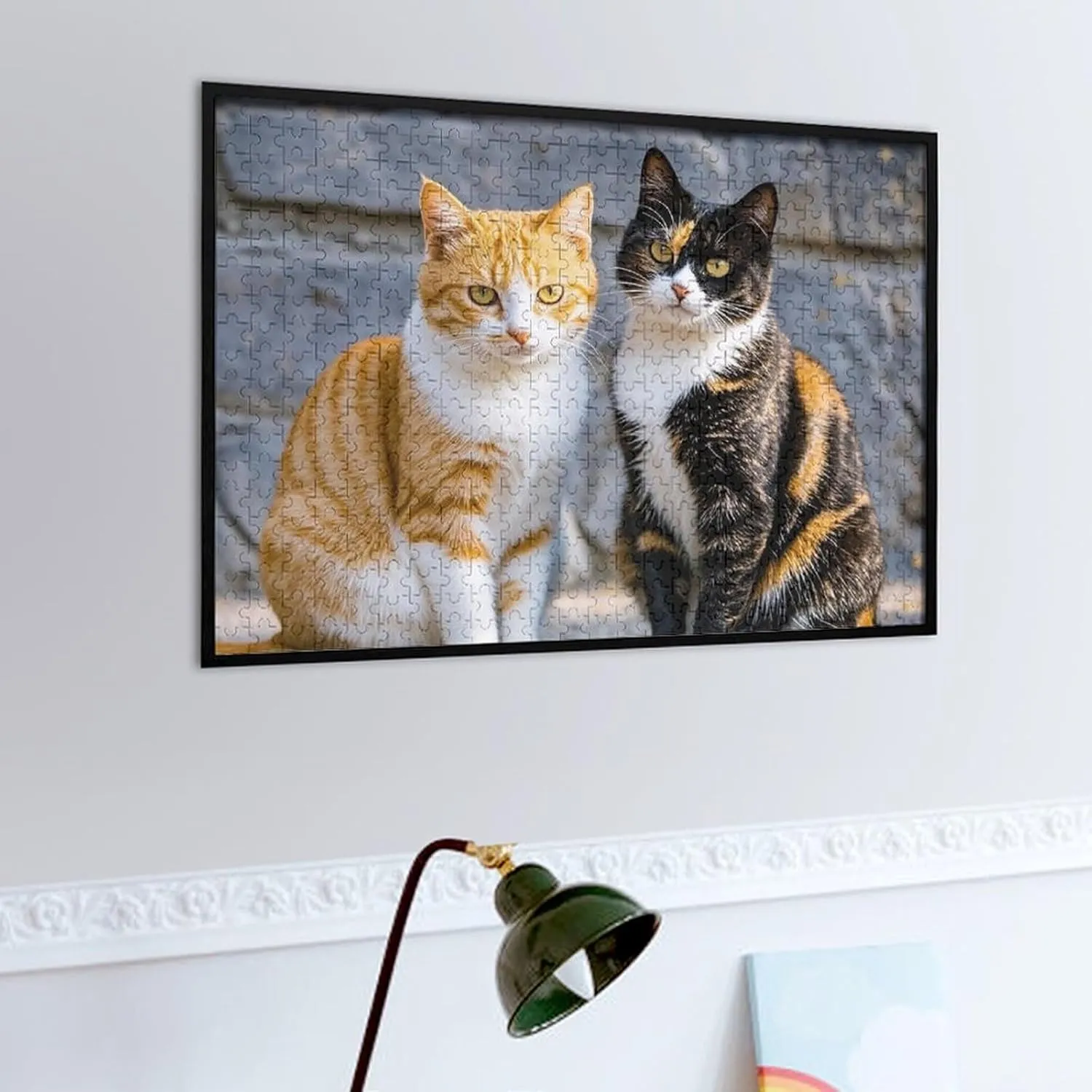 for Adults Family Birthday Valentine's Day Gifts Jigsaw Puzzle from Photos 300/500/1000 Pieces Personalized Wooden Picture Puzzles patrol Custom Puzzle from Pictures Cats Sitting Together Puzzles 