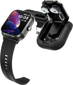 for Android iOS counseling metalwork sequential Silicone Black Loluka 2in1 Smart Watch Smart Watches for Women for Men NFC Fitness Tracker Bluetooth Dial-up Call Health Monitor Heart Rate Monitor Sleep Tracker Fitness Watch 