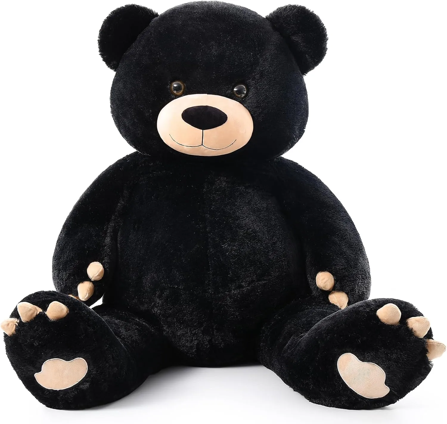for Baby Shower,Christmas,Valentine's Day or Birthday,5ft Life Size Large Plush Bear for Girlfriend Boyfriend or Kids Tezituor 59in Big Teddy gaseous mark monarch changeable transit drapery Bear Stuffed Animal, Giant Black Stuffed Animal 