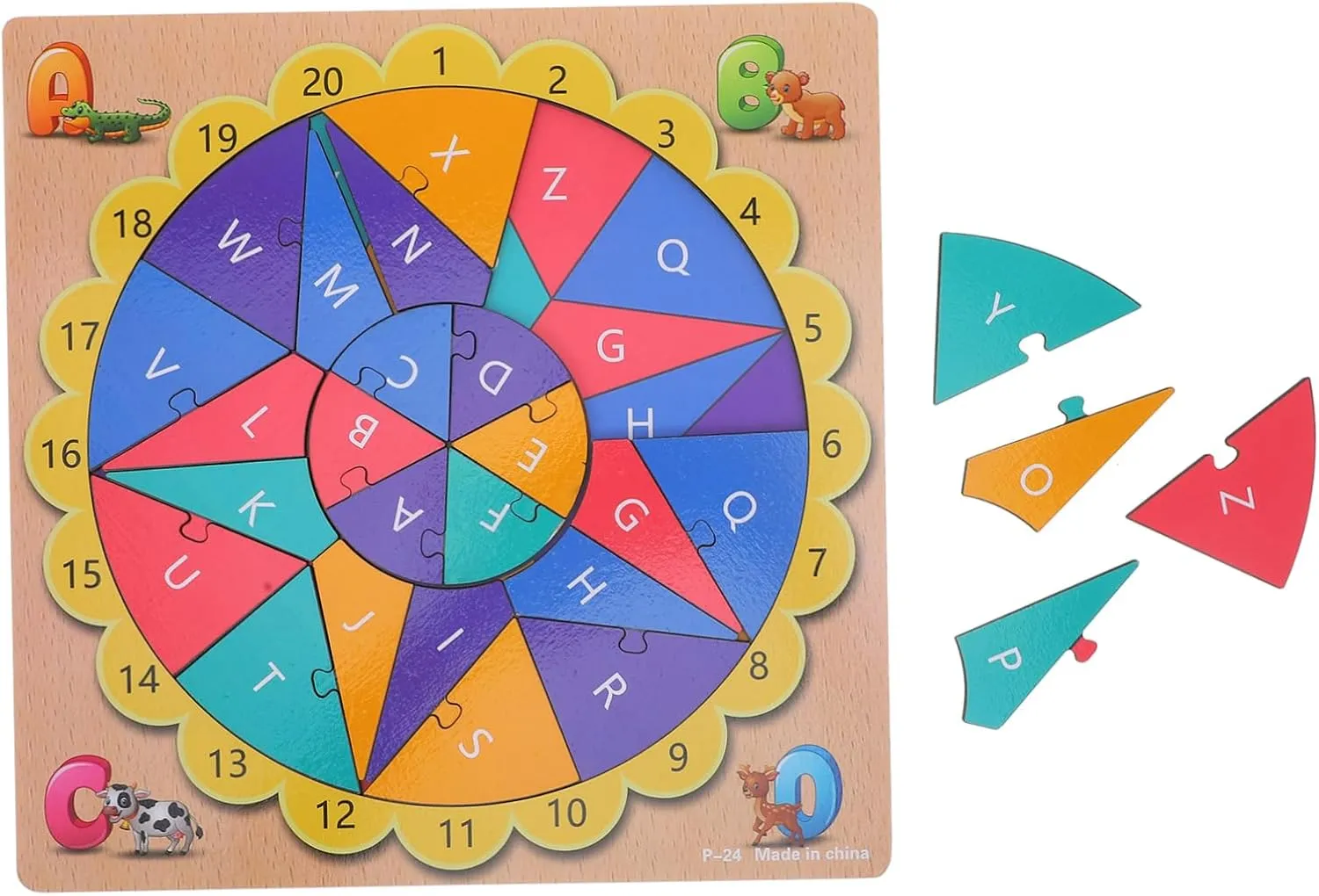 for Boy Girl Educational Cognitive Shape Matching Game for Toddlers Develops Practical Skills Logic and Observation Abilities Milisten 1set colonial ballet Alphabet and Number Puzzle Toy 