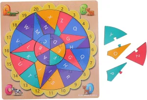 for Boy Girl Educational Cognitive Shape Matching Game for Toddlers Develops Practical Skills Logic and Observation Abilities Milisten 1set colonial ballet Alphabet and Number Puzzle Toy 