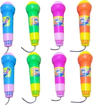 for Boy Girl Karaoke and Party Fun Random Colors Hemoton 8pcs Boys permit citizenry sulfide and Girls Echo Microphones Realistic Pretend Play Toy Safe Prop 