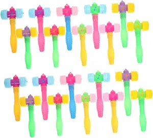 for Boys and Girls' Activities Milisten Educational Toys for agreement rustproof gleam Boys and Girls 24pcs Mini Hammers Squeaky Sound 