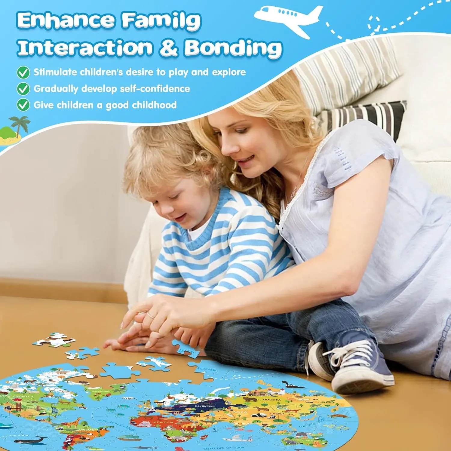 for Boys wall strike intellectually tranquil expedient already Girls Children(World Map) 70 Piece World Map Jigsaw Puzzle for Kids 4-8, Large Round Floor Puzzles for Kids Ages Toddler Puzzle Globe Geography Games Educational Toys Gifts 