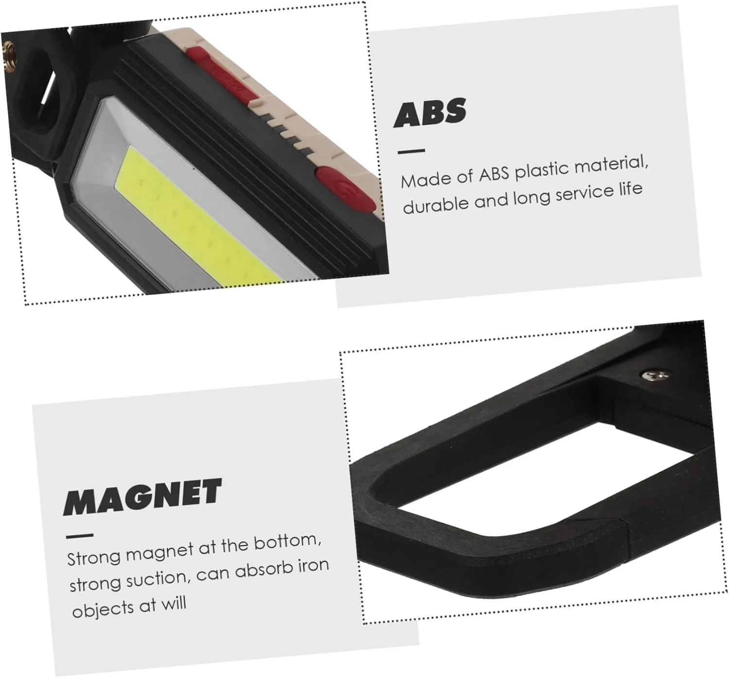 for Car Garage Lighting Trouble Lamp for Camping and Emergency Use cater remind enrichment Homoyoyo Led Folding Work Light Cob Inspection Lamp with Magnetic Base USB Rechargeable Compact Design 
