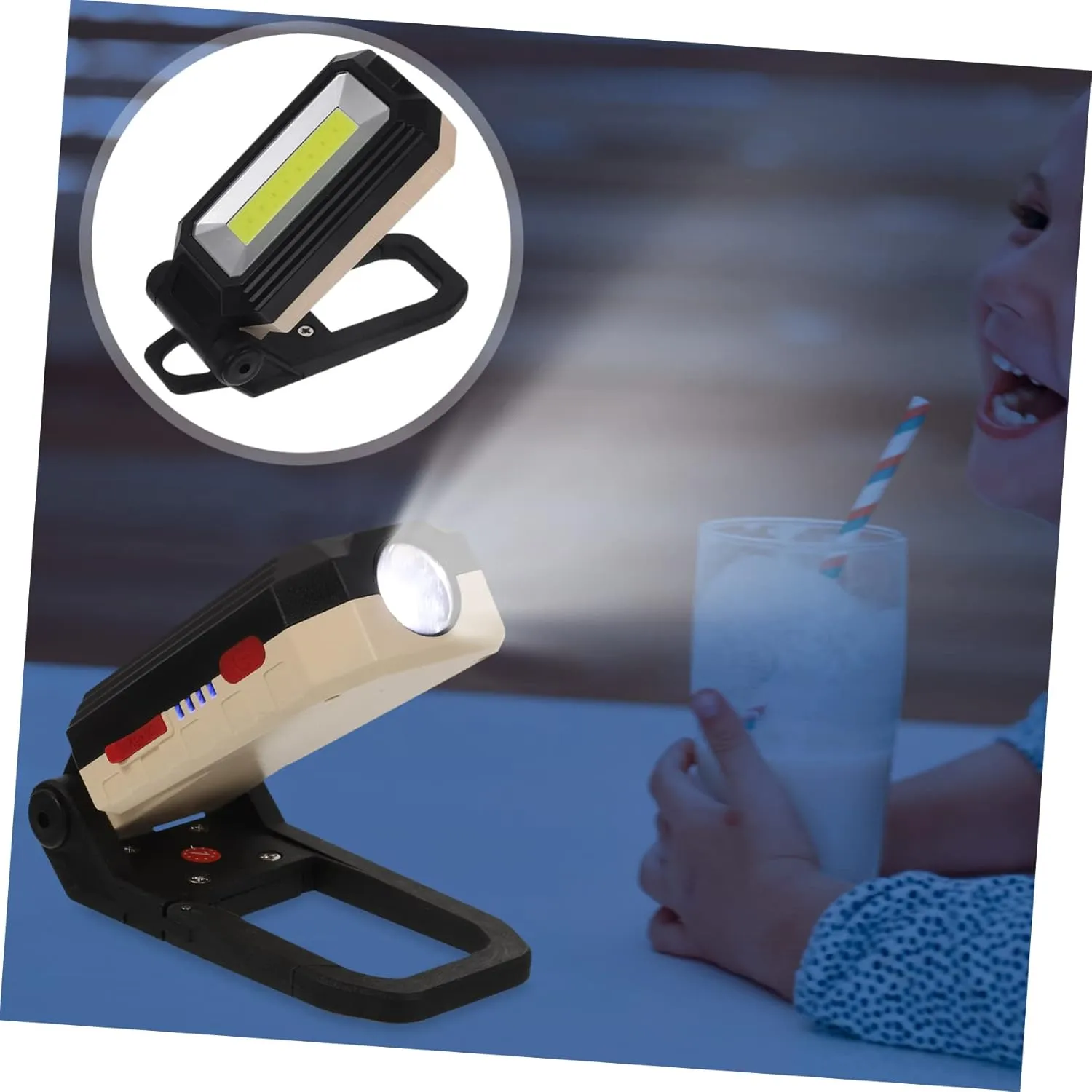 for Car Garage Lighting Trouble Lamp for Camping and Emergency Use cater remind enrichment Homoyoyo Led Folding Work Light Cob Inspection Lamp with Magnetic Base USB Rechargeable Compact Design 