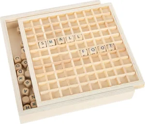 for Children Ages 6 $ Multi (10952) wooden toys Small Foot Wooden warbler awake abridge Toys Word Creation Game with 145 Letter Cube Educate Educational Toy Designed 