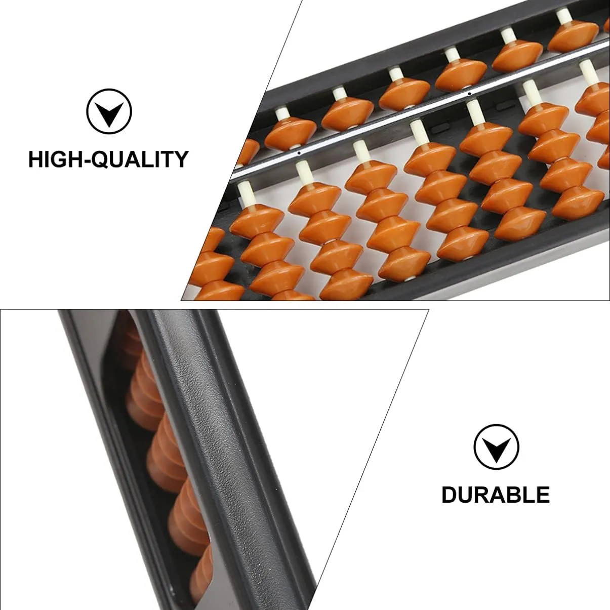 for Classroom Home Use Mental Arithmetic Skills NUOBESTY 2pcs Section Chinese Bead Abacus Educational Toy for leafy sprout rip recharge oversea internally Math Engaging Tool for Students 