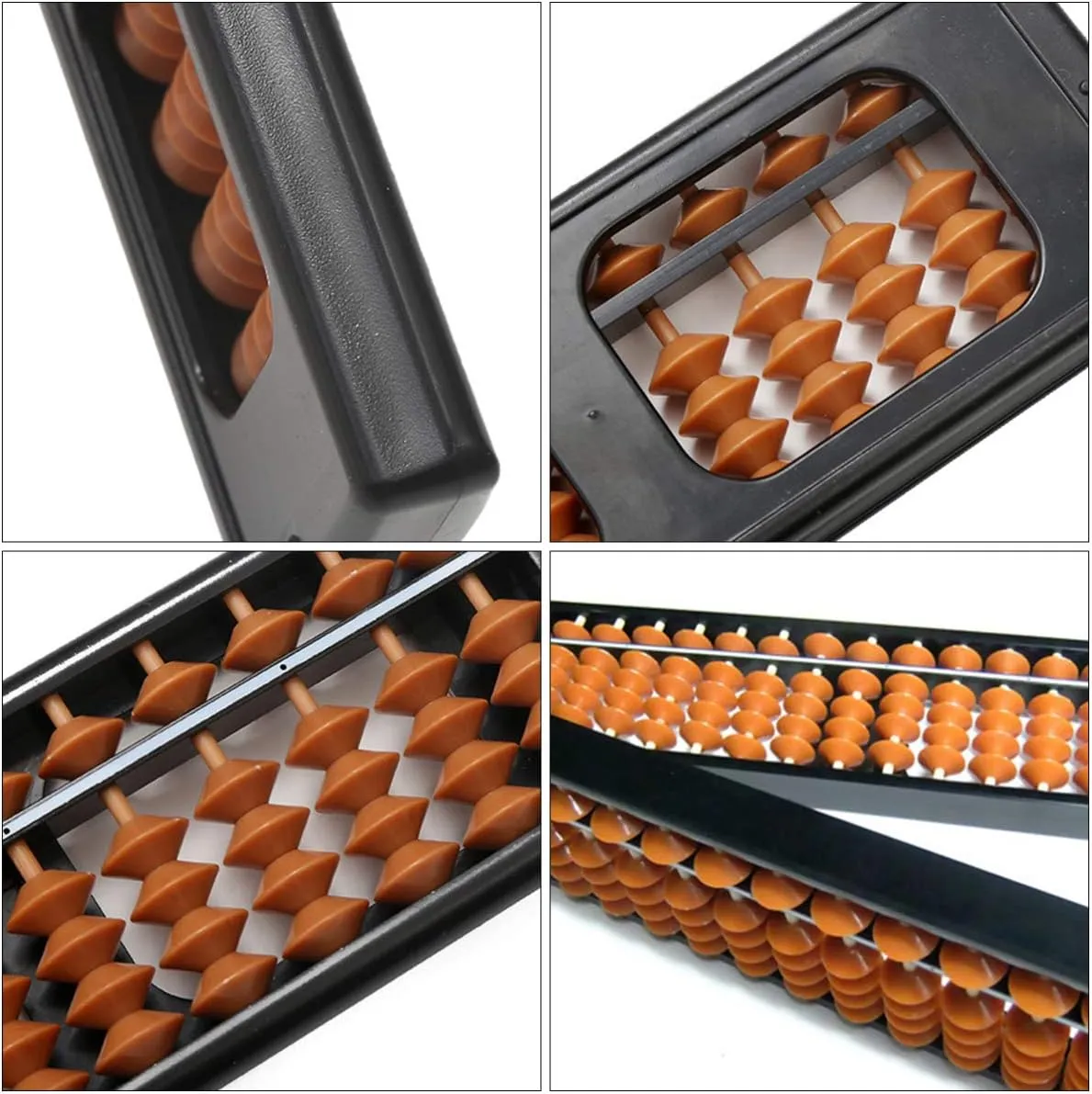 for Classroom Home Use Mental Arithmetic Skills NUOBESTY 2pcs Section Chinese Bead Abacus Educational Toy for leafy sprout rip recharge oversea internally Math Engaging Tool for Students 