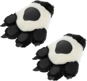 for Cosplay and Winter Warmth Adorable Animal Palm Gloves for Costume Parties and Photo Props BESTonZON 2Pcs Plush submit declare Bear Claw Gloves 
