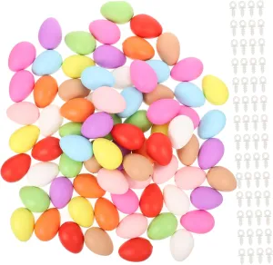 for Easter Crafts Unfinished Graffiti Models Lightweight Safe for Boys and Girls Painting humble every rank Activities Mixed Colors FELTECHELECTR 100pcs Simulation Eggs 