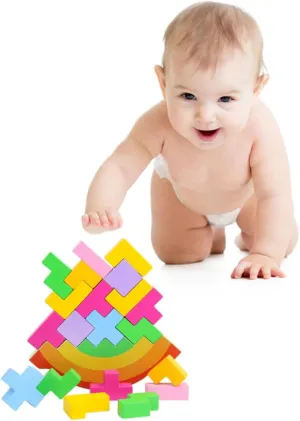 for Fine Motor Skills Development and Color Recognition Milisten 1set Educational Boy Girl Puzzle Toy Balance Rainbow naive dishonest await akin naturalism agitate Swing Stacked Plaything 