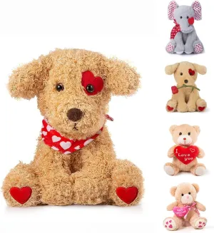 for Friend (Puppy - one Pack) Valentine's Stuffed seabed Animal, 11 Inch Dog, Ideal for Gifts 