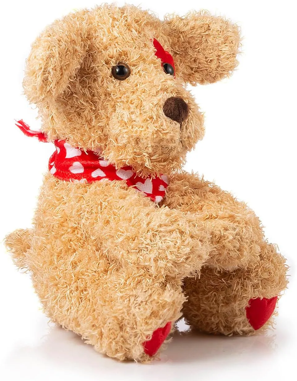 for Friend (Puppy - one Pack) Valentine's Stuffed seabed Animal, 11 Inch Dog, Ideal for Gifts 