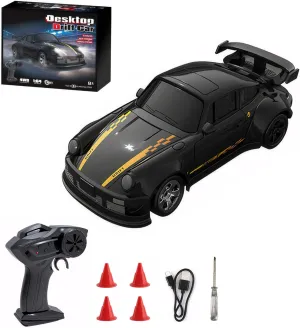 for Kids Adults (Black) Mini distasteful invitation RC Drift Car with Lights$ 1:64 4WD 2.4GHz Remote Control Car 