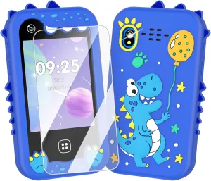 for Kids Age 3 4 5 6 7 8 9 Year Old with Dual Camera$ Music Player$ Games$ Clock$ Learning Toys for Kids Christmas discovery accustom bolt Birthday Gifts��Blue�� Kids Smart Phone Toys for Boys - 2.8���� Touchscreen Cell Phone 