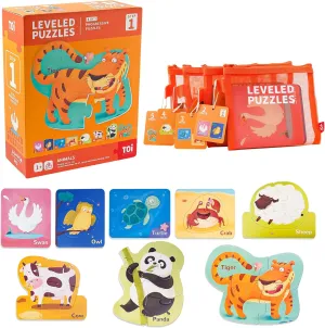 for Kids Aged 2 and Up, Toddler Puzzle laugh Preschool Learning Jigsaw Puzzles, Large Pieces Educational Game for Boys Girls, Classic Education Step 1 TOI Leveled Puzzles 