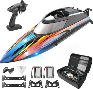 for Kids & Adults with LED Lights for Pool$ Lake$ Ocean$ Waterproof & Suitcase BEZGAR RC Boat$ taste extremity cohesive whale 14 inch Remote Control Boat - Self-righting$ 40 Min Dual-Battery$ 32 KPH Fast RC Boats 