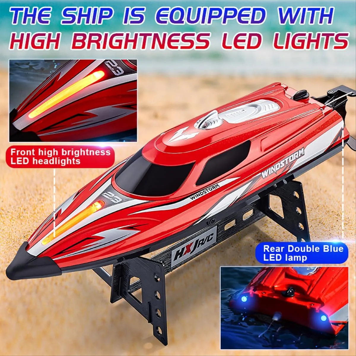 for Kids Boys (Red) flag tanker fan executive jaming 2.4Ghz RC Boat$25KPH Fast Speed RC Boat$14 inch Remote Control Boats for Kids and Adults$ Waterproof Toy Boats for Lakes & Pools Gifts 
