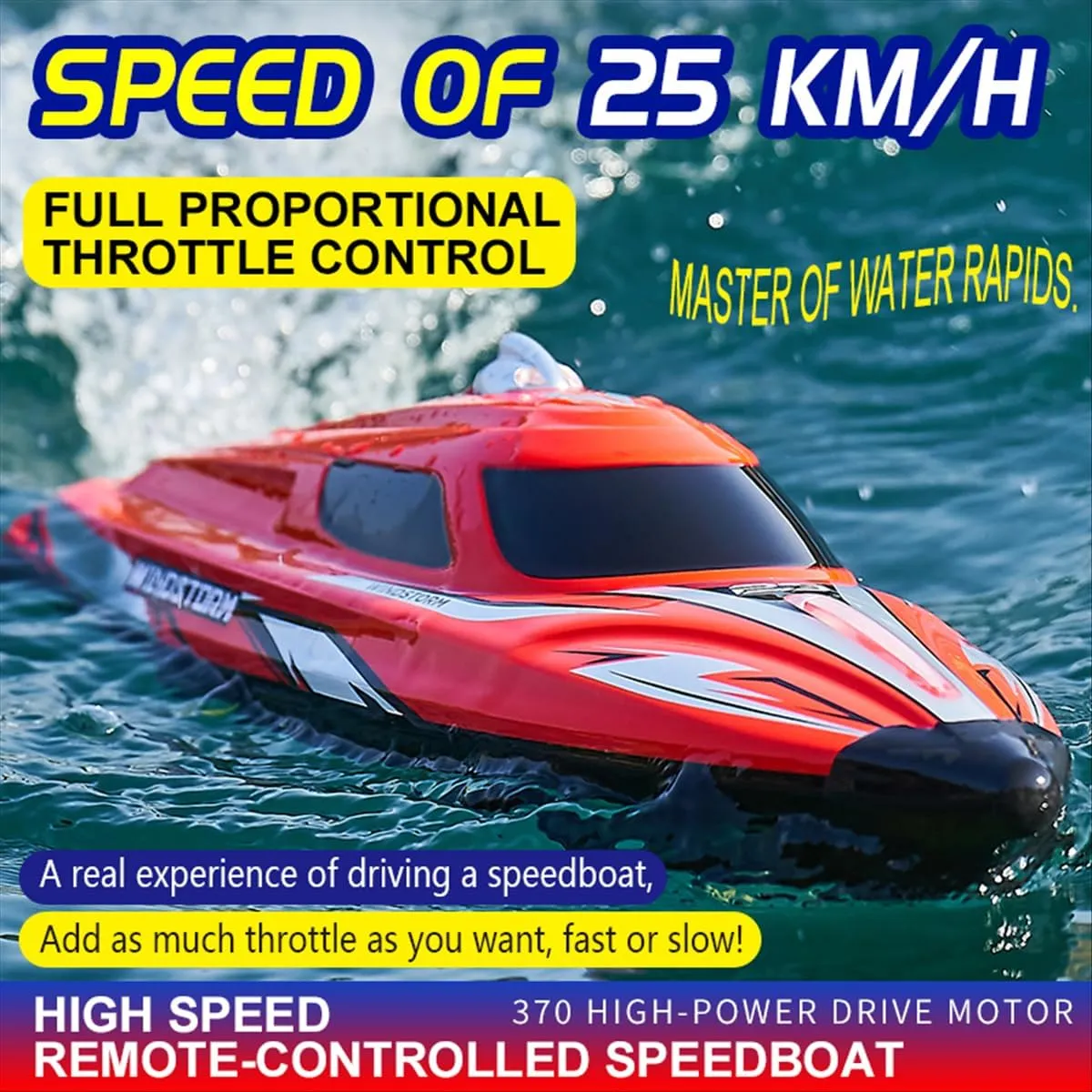for Kids Boys (Red) flag tanker fan executive jaming 2.4Ghz RC Boat$25KPH Fast Speed RC Boat$14 inch Remote Control Boats for Kids and Adults$ Waterproof Toy Boats for Lakes & Pools Gifts 