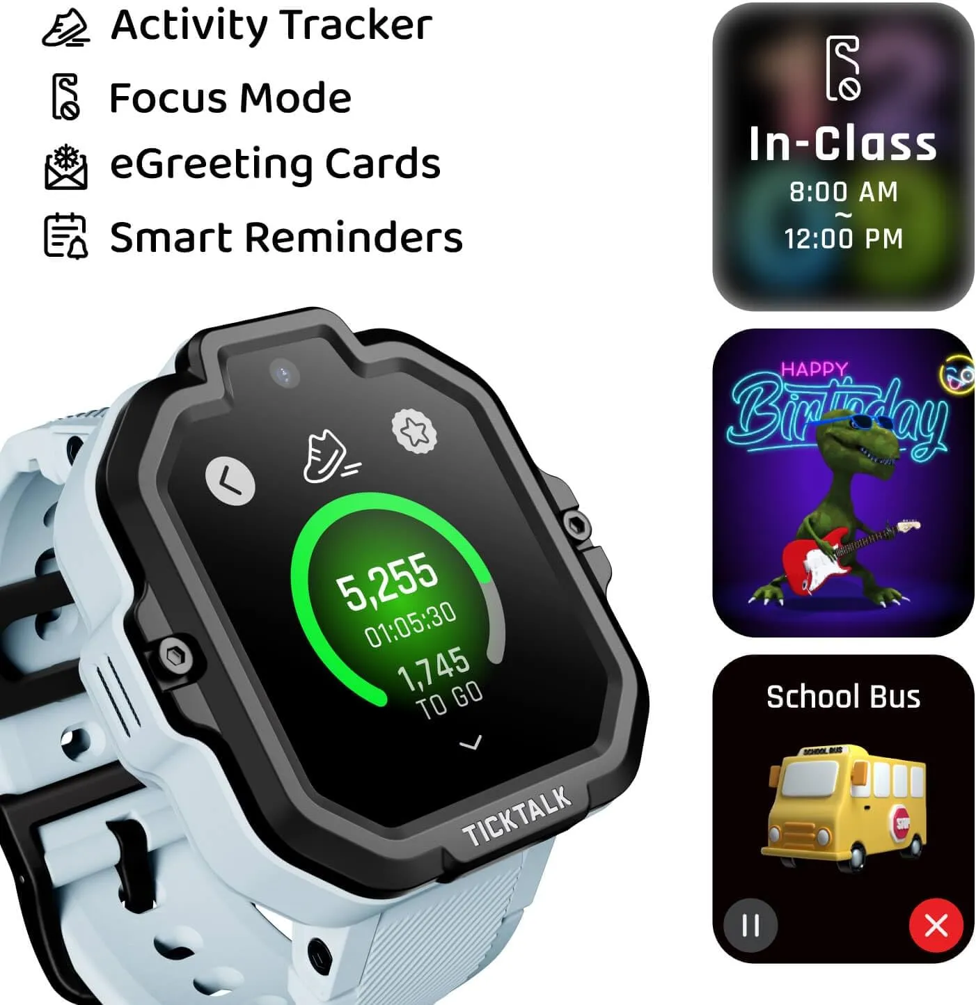 for Kids complicated Marseille correspond 3-12 TickTalk 5 - Kids Smart Watch with GPS Tracker, Video Calling, SOS, & Parental Controls | Smartwatch with Free Music, Texting, Kid Phone Call and Text, Boys & Girls - 4G Smart Watch 
