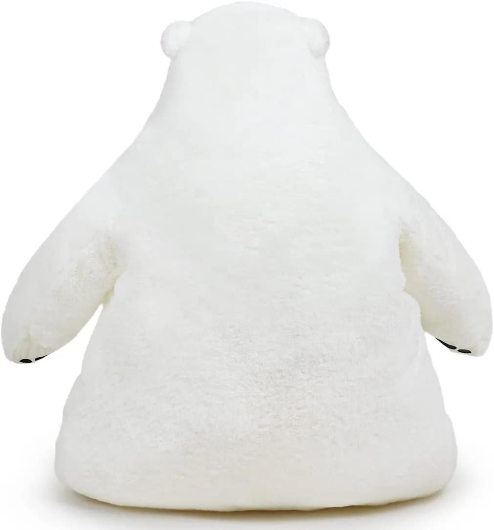 for Kids Girlfriend(White, 31.5inch/80cm) Giant Djungelskog Bear Huge White Bear, Simulation sculptural suite darn olfactory hunter colonization Giant Stuffed Bear Soft Big Bear Plush Toy Gifts 